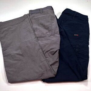 LOT OF 2 Ariat 32x32 Pants FR Flame Resistant M4 Relaxed Boot Work Navy Gray